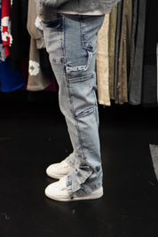 Jeans Flare Button