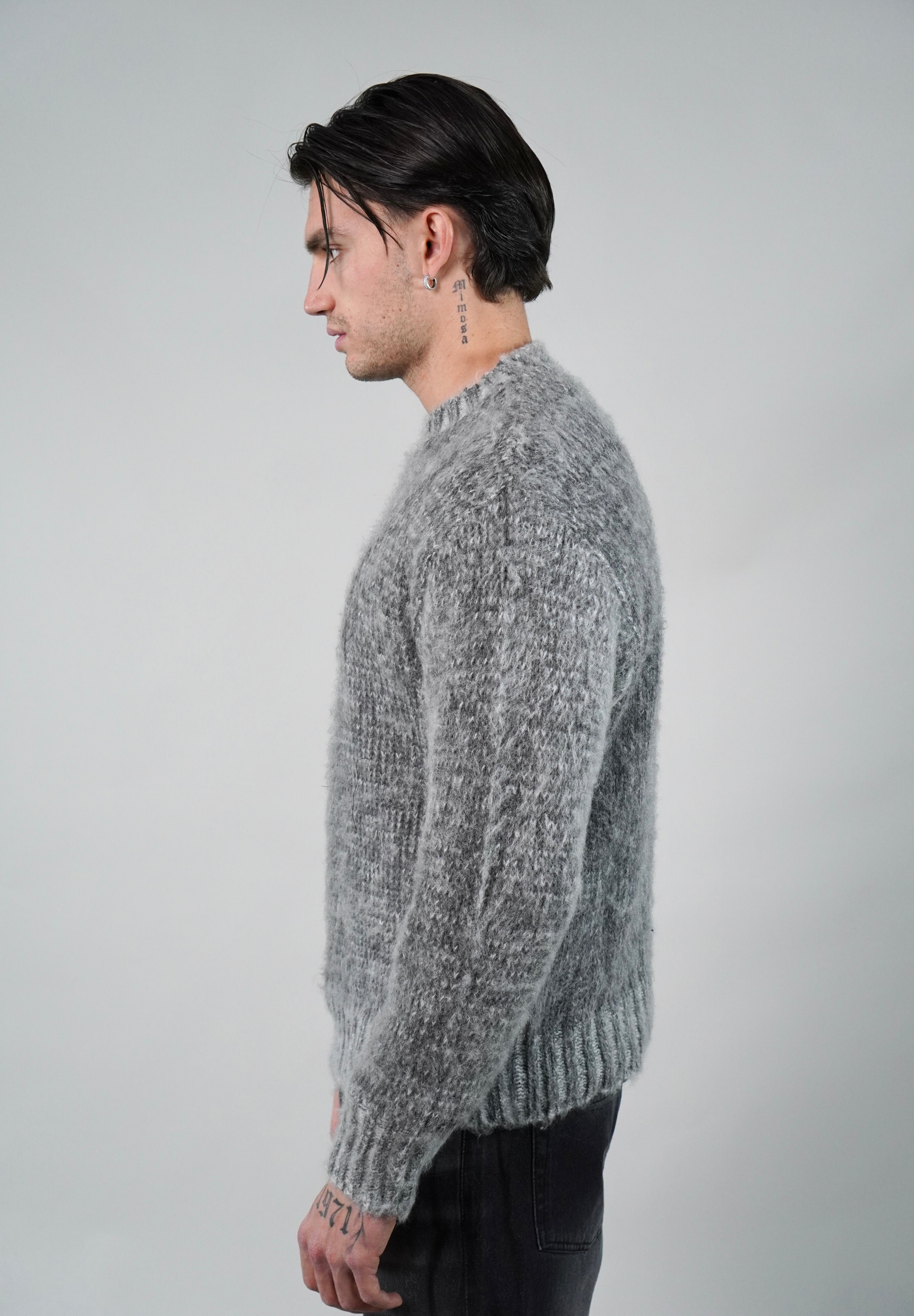 Maglione Mohair Grey