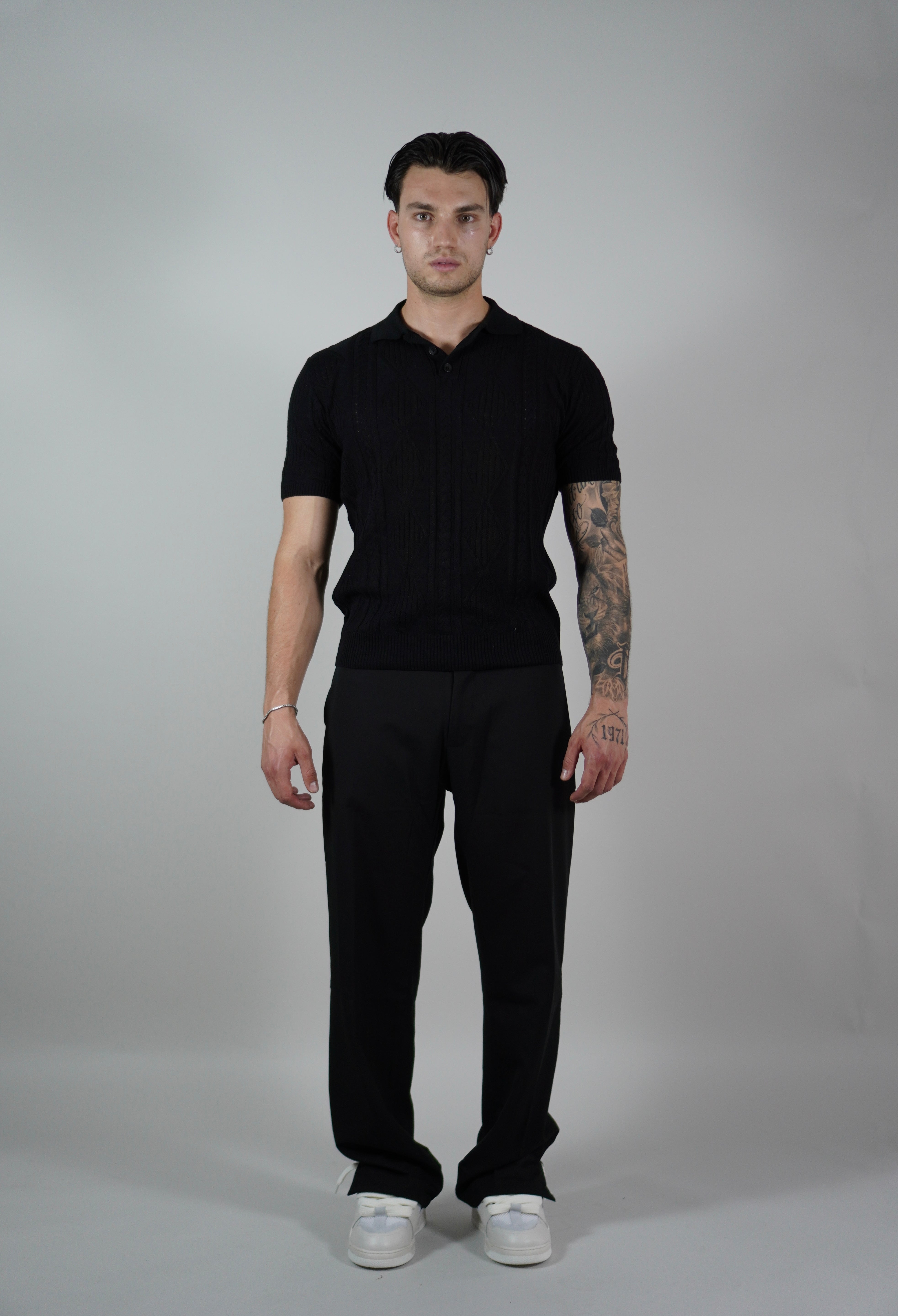 Pantalone Spacchetti Black