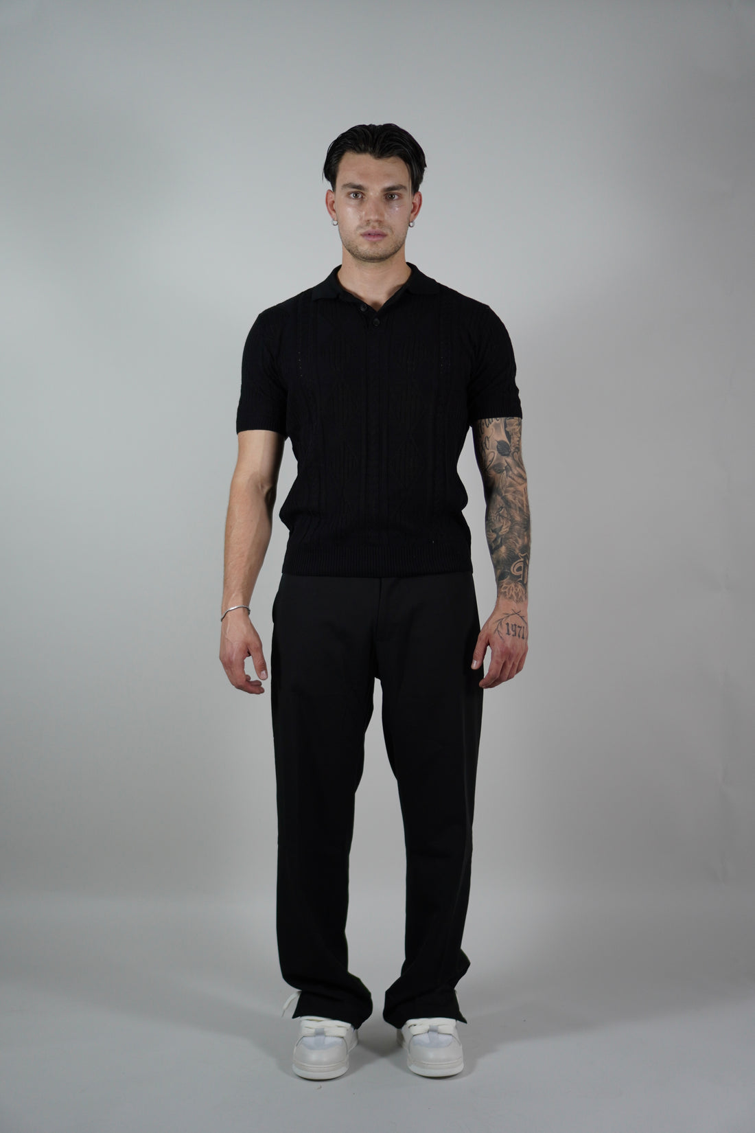Pantalone Spacchetti Black