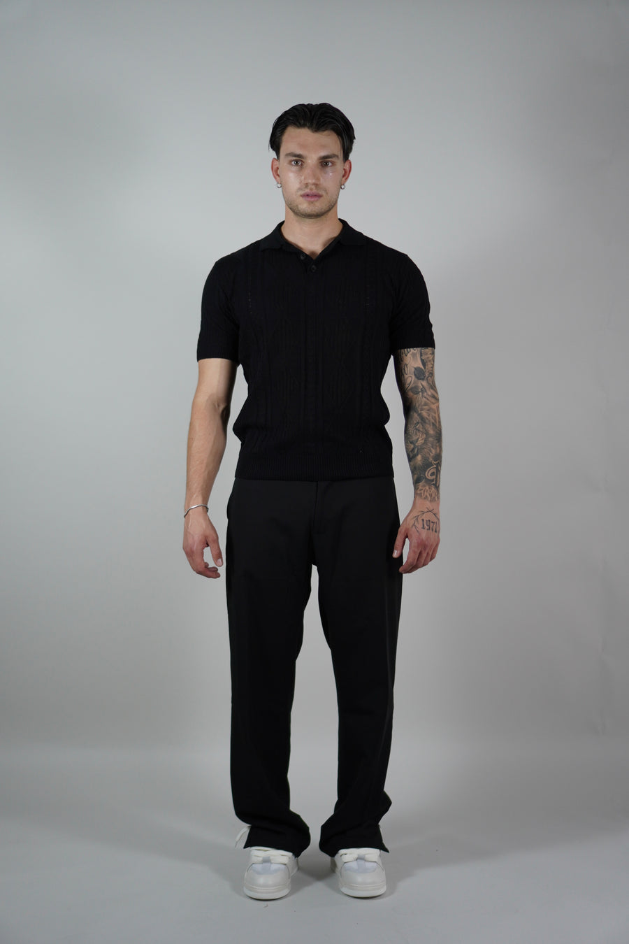 Pantalone Spacchetti Black