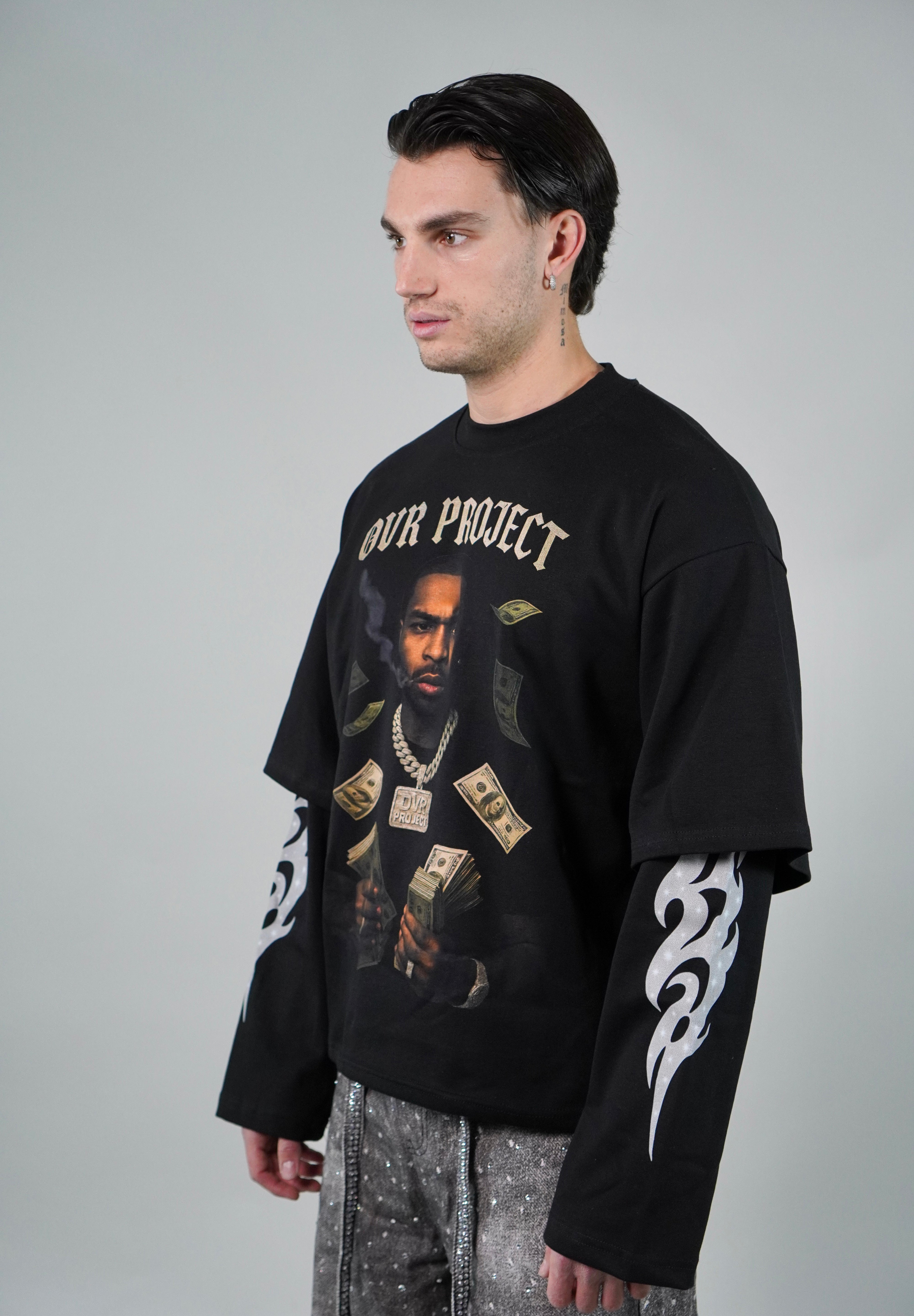 OVR Longsleeve Double Pop Black