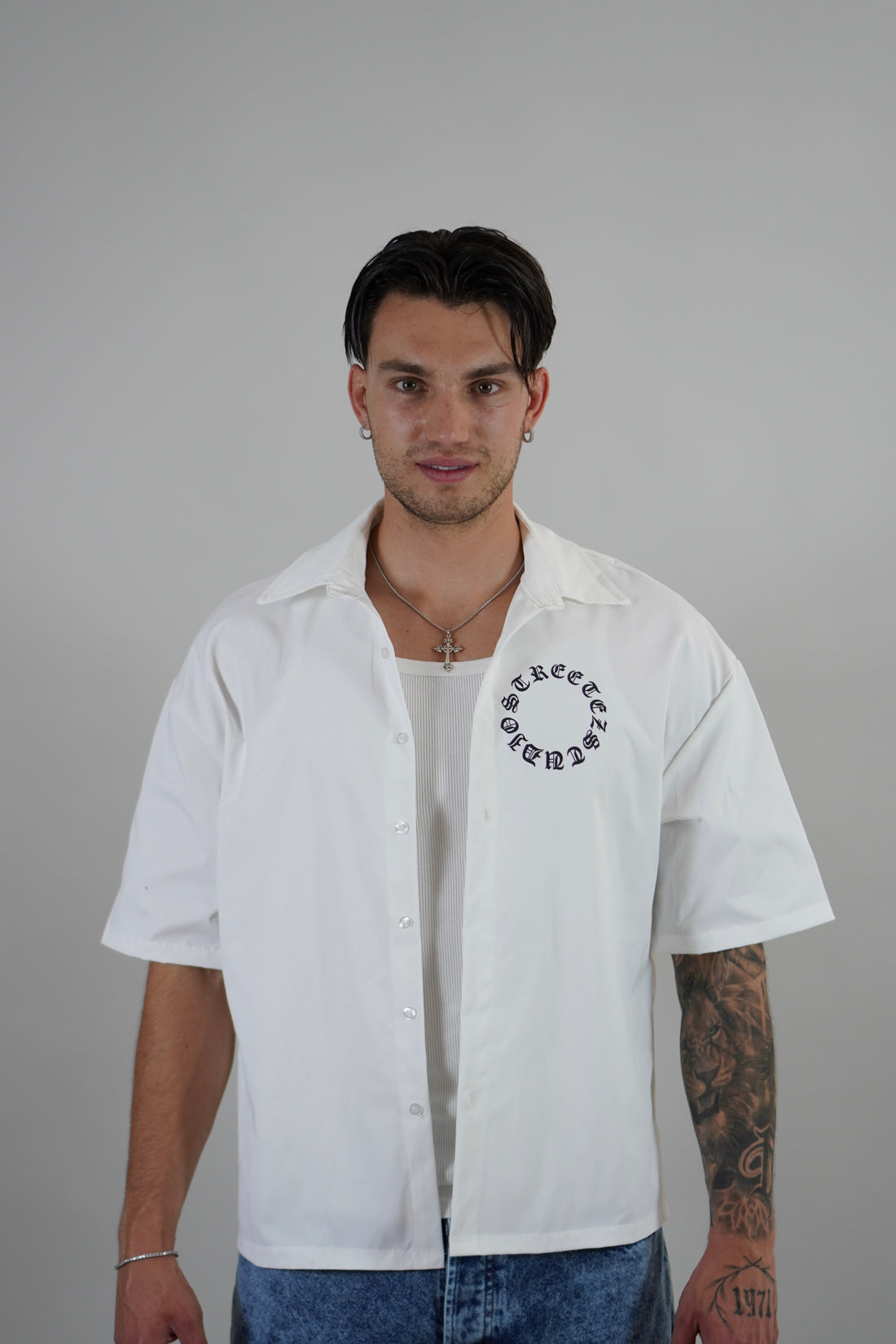 Camicia Crop Gothic White