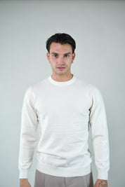 T-Shirt Girocollo Manica Lunga White