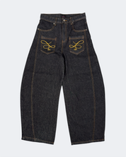 OVR Jeans Baggy Raw Black