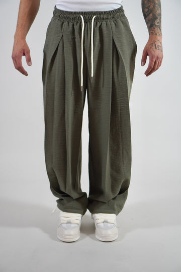Pantalone Deep Pencies Simil Lino Military