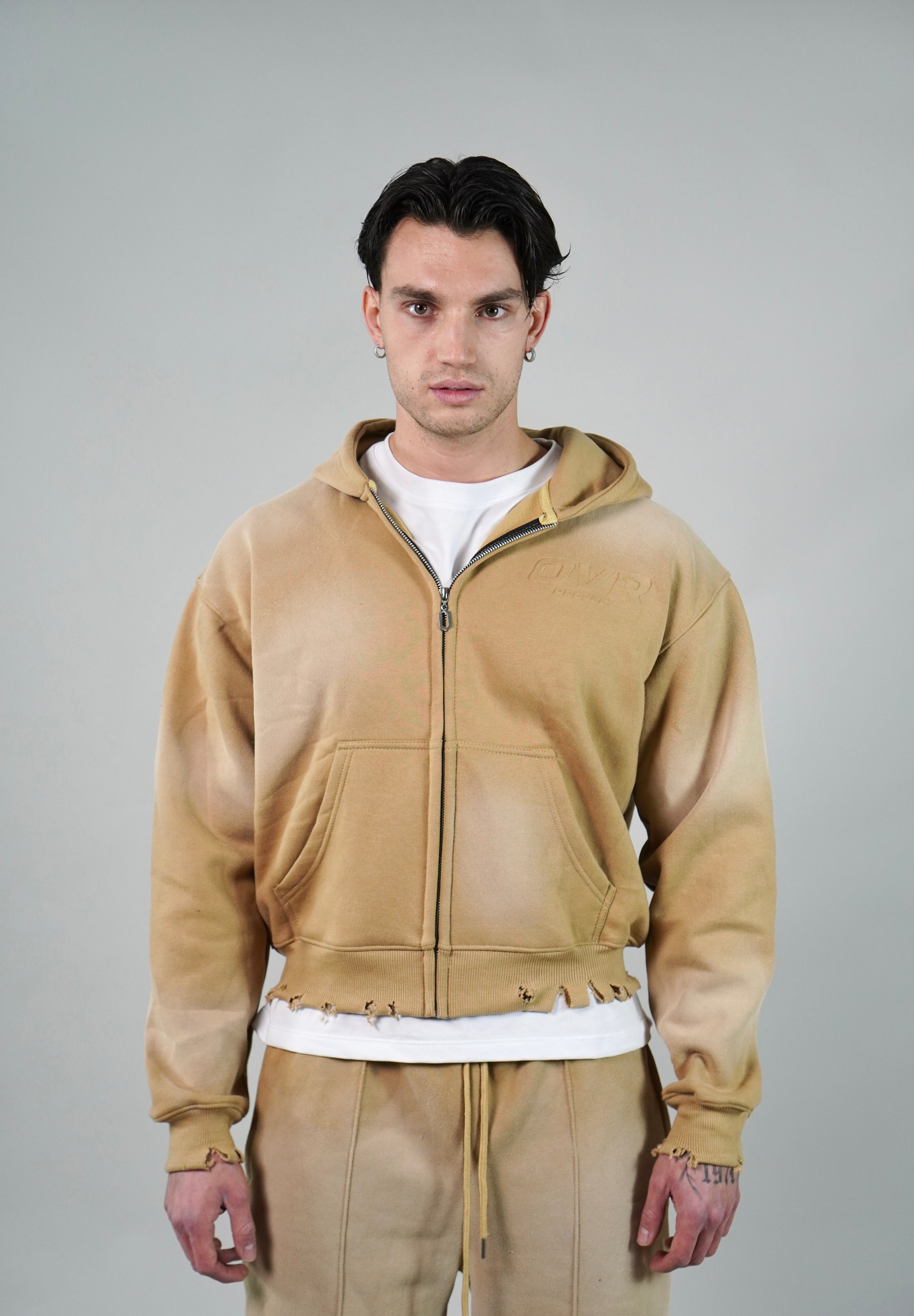 OVR Sunfaded Hoodie Beige
