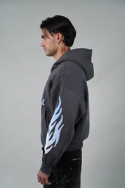 Hoodie Flame Grey