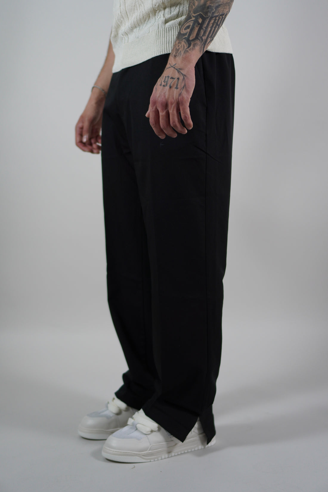 Pantalone Spacchetti Black