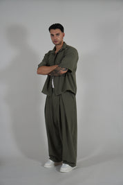 Pantalone Super Pencies Simil Lino Military
