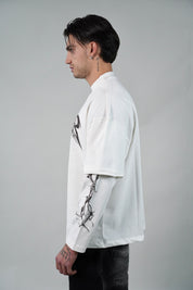 Longsleeve Double Fear White