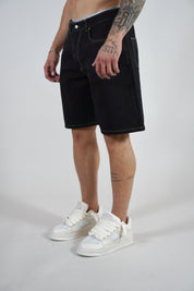 Short Contrast Black