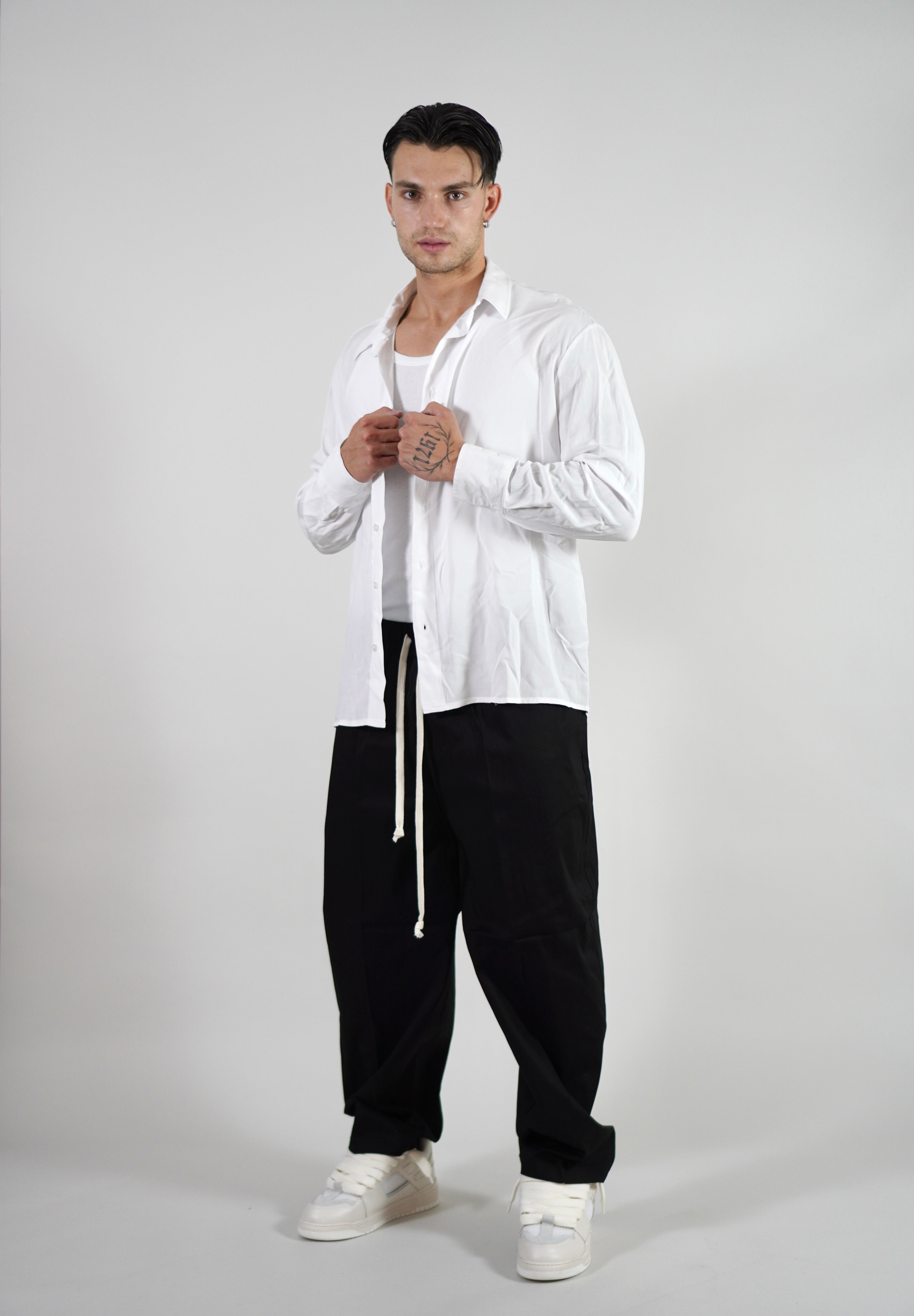 Camicia Simil Seta White