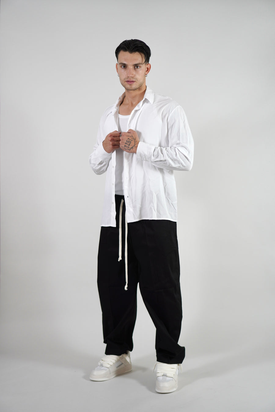 Camicia Simil Seta White
