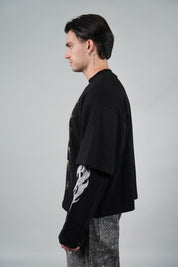 OVR Longsleeve Double Pop Black