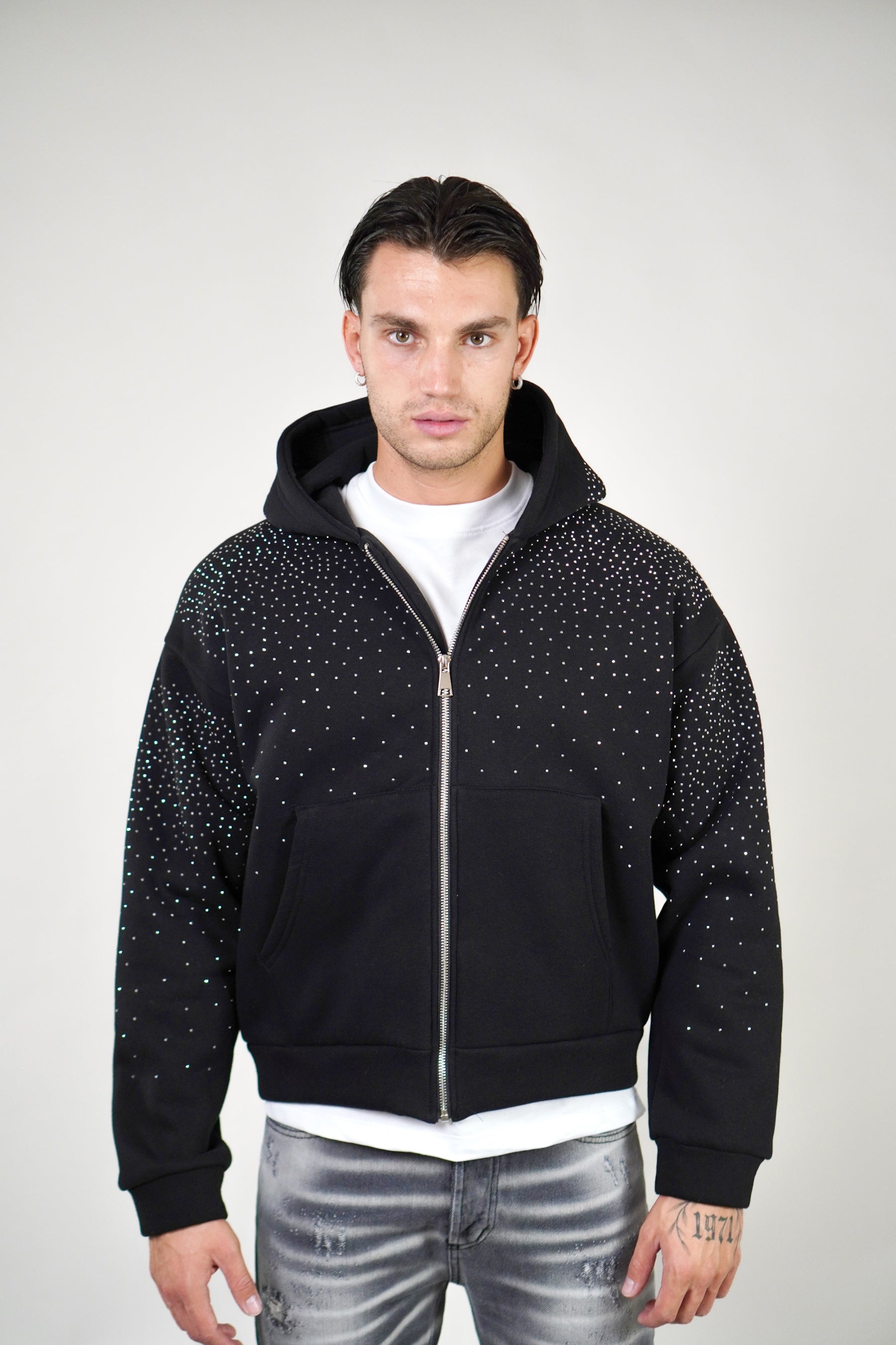 Hoodie Zip Swarovski
