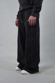 OVR Trousers Rhinestone Acid Black