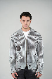 Cardigan Sfrangiato White