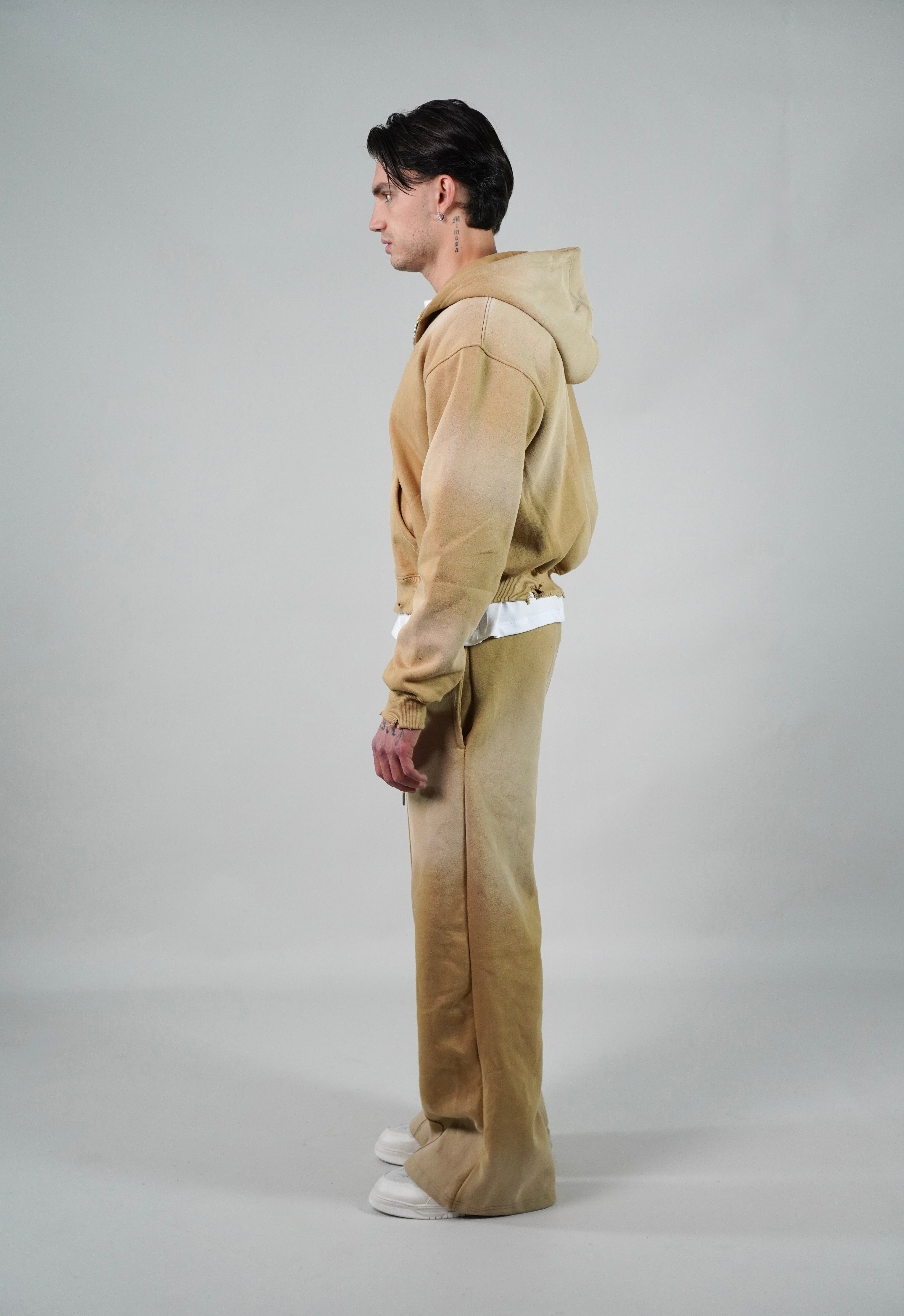 OVR Sunfaded Hoodie Beige