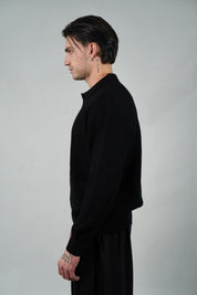 Polo a costine Black