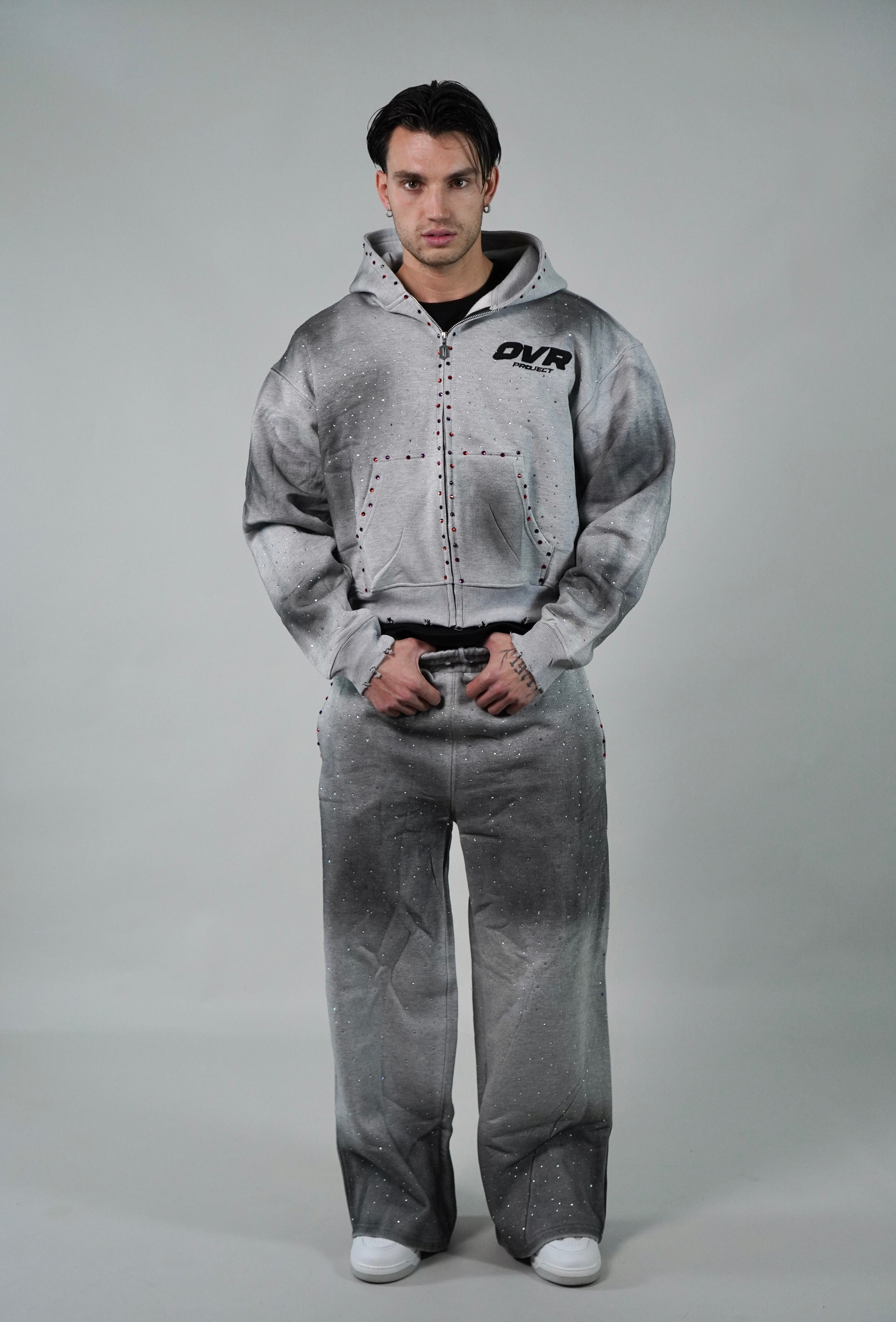 OVR Trousers Rhinestone Grey