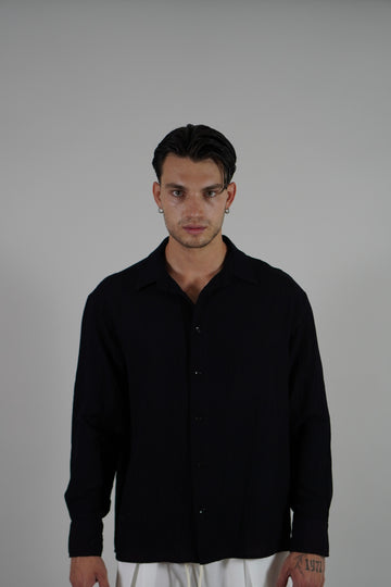 Camicia Linen Black