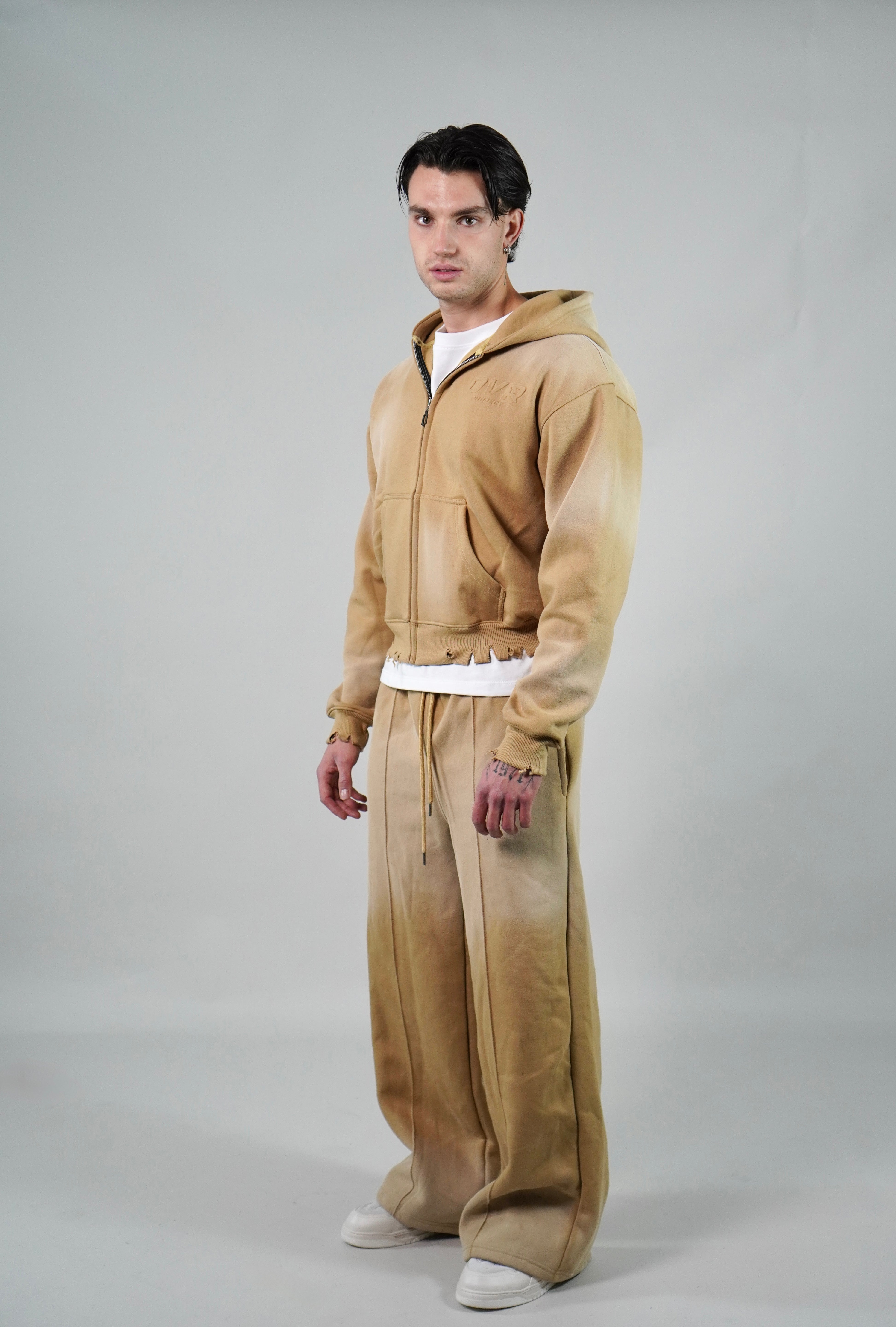 OVR Sunfaded Hoodie Beige