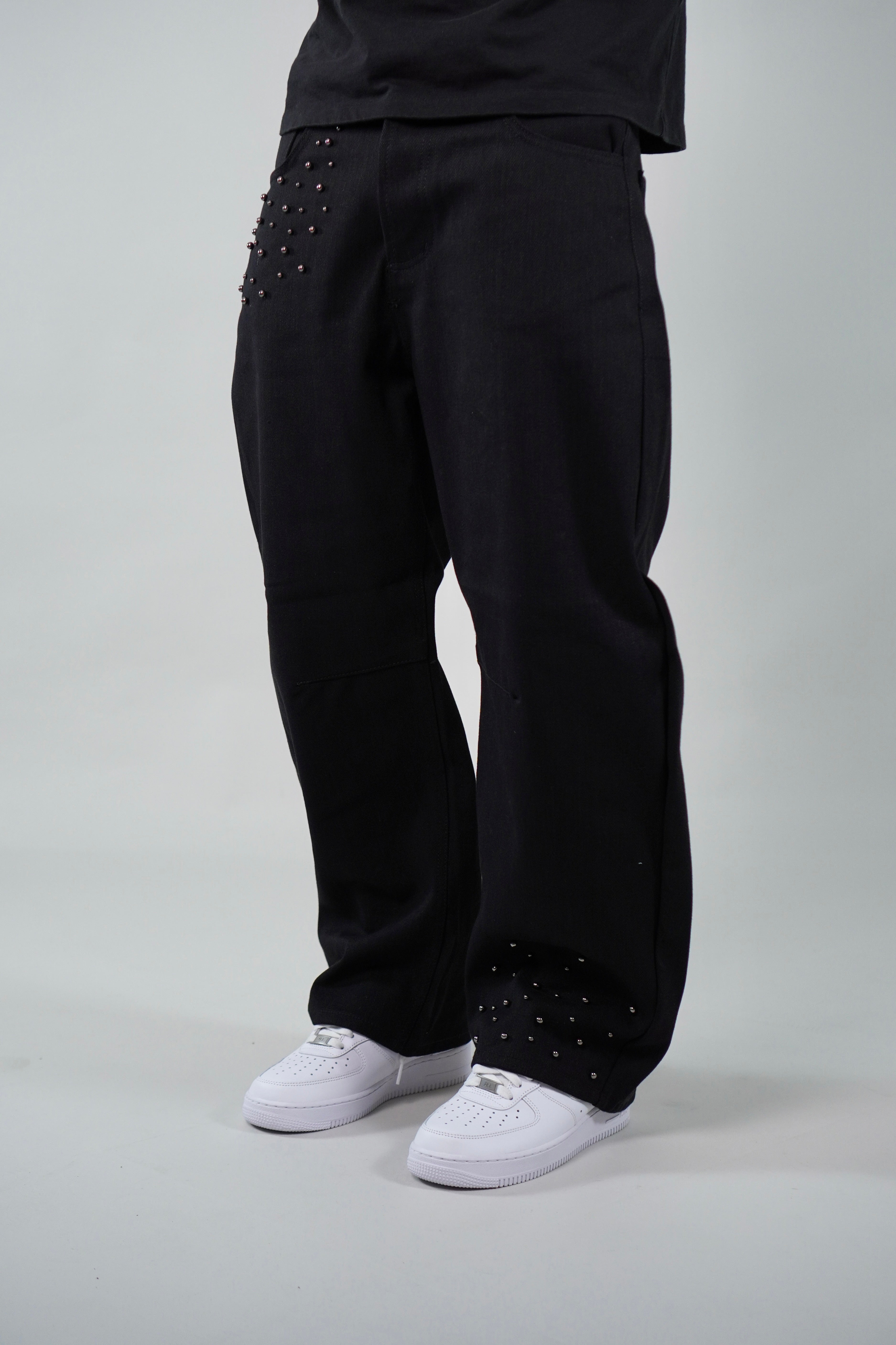 Jeans Super Baggy Perline