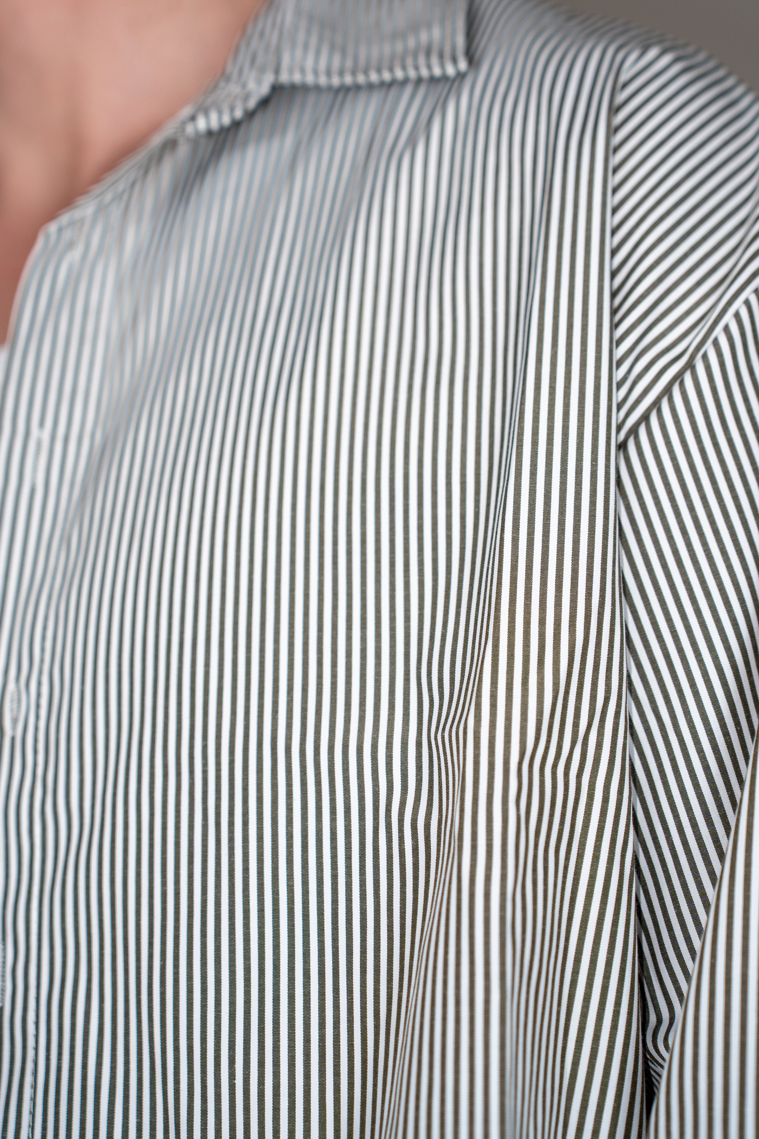 Camicia Righe Fini Black