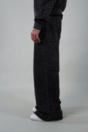 OVR Trousers Rhinestone Acid Black