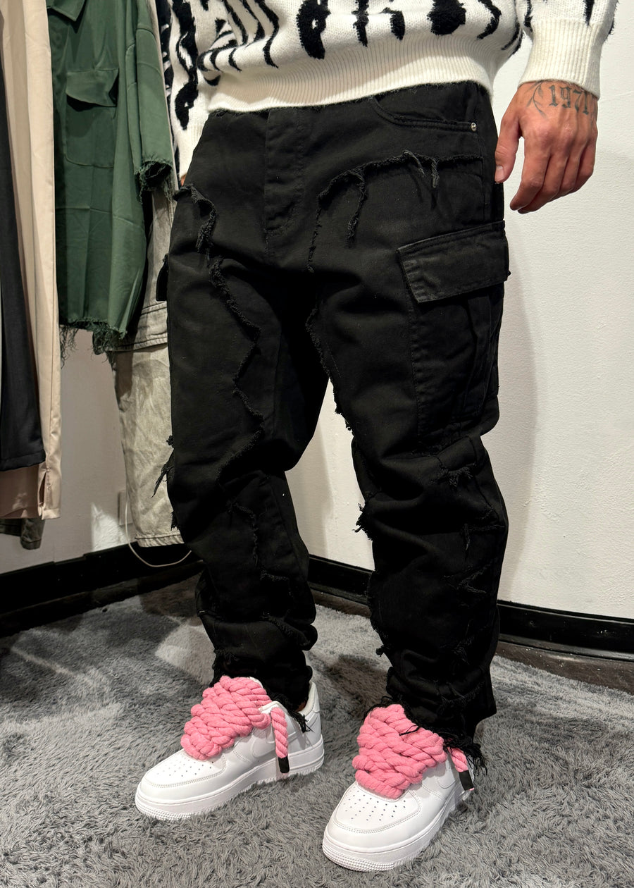 Back zip jeans