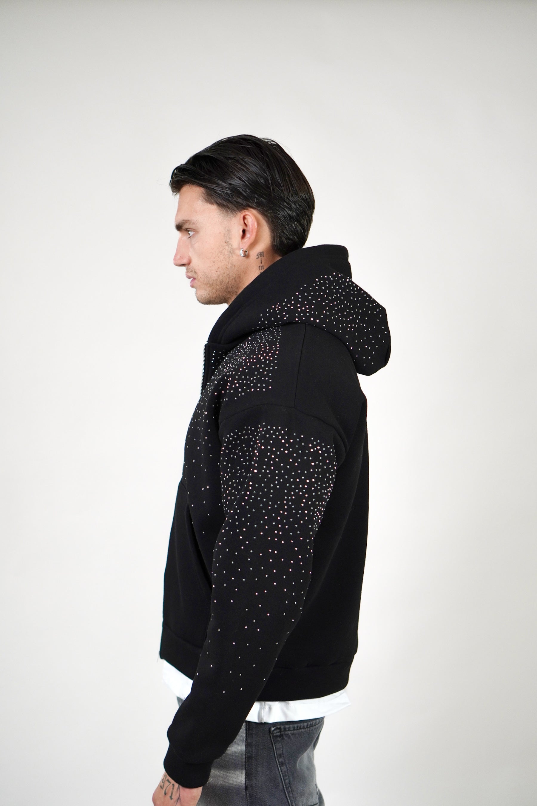 Hoodie Zip Swarovski