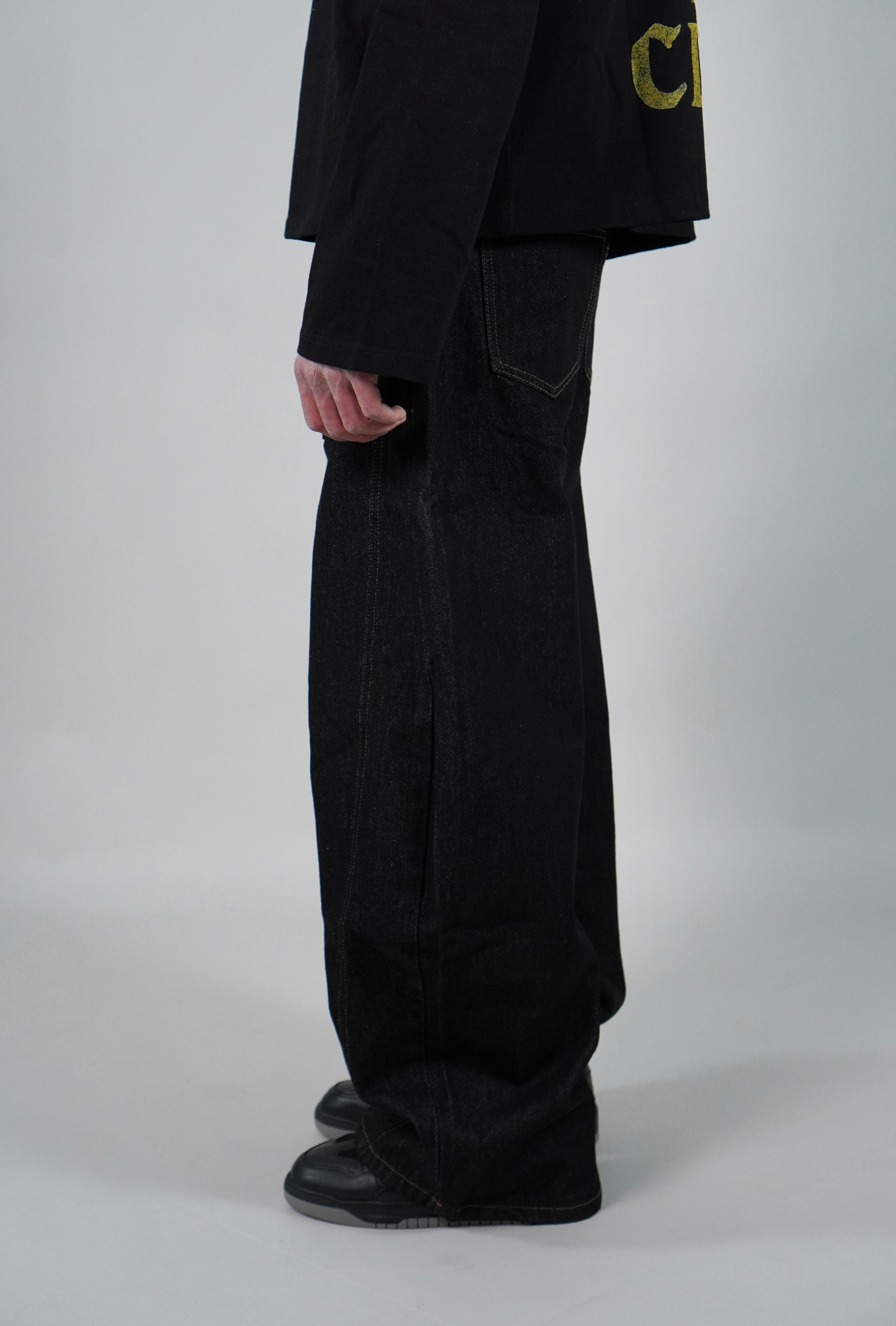 OVR Jeans Baggy Raw Black