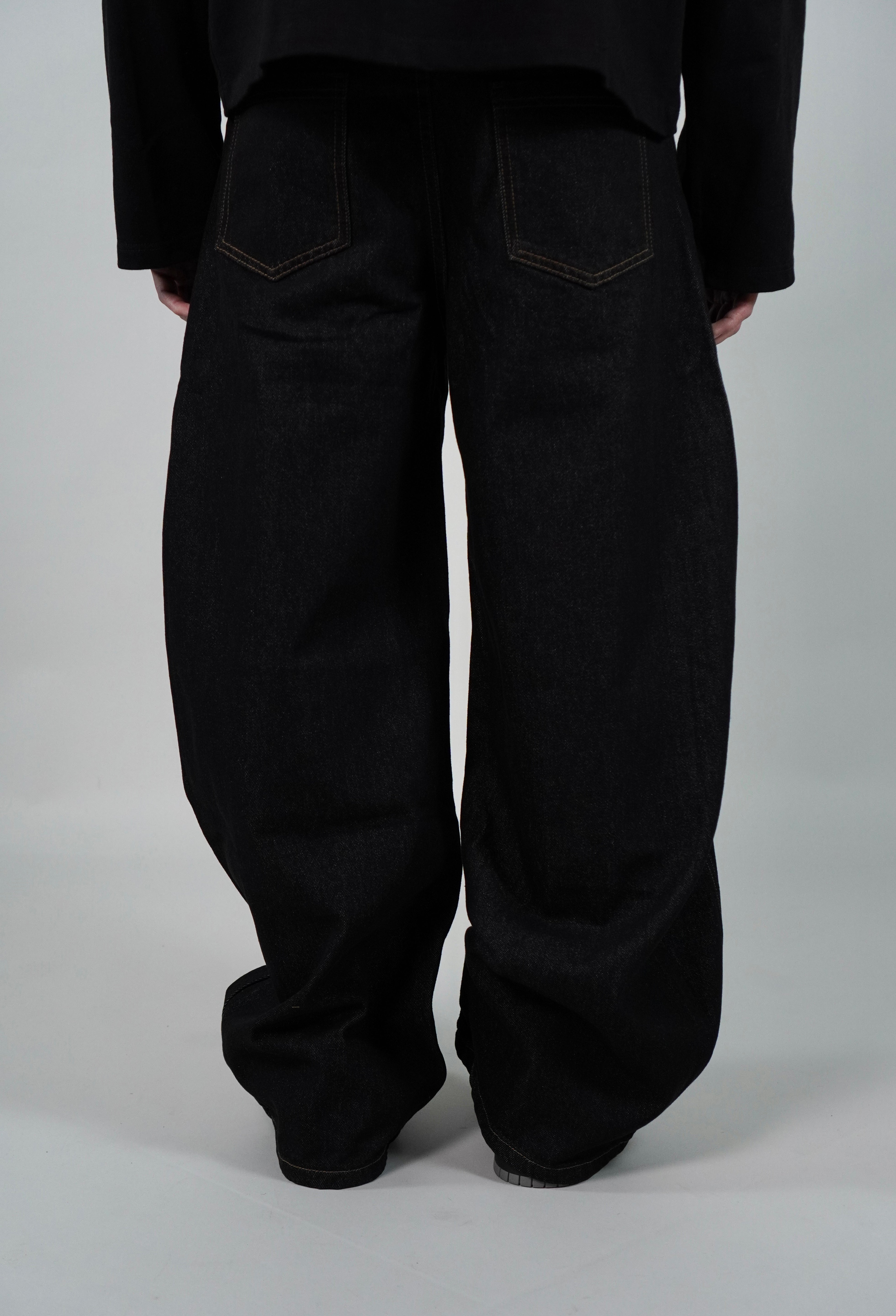 OVR Jeans Baggy Raw Black