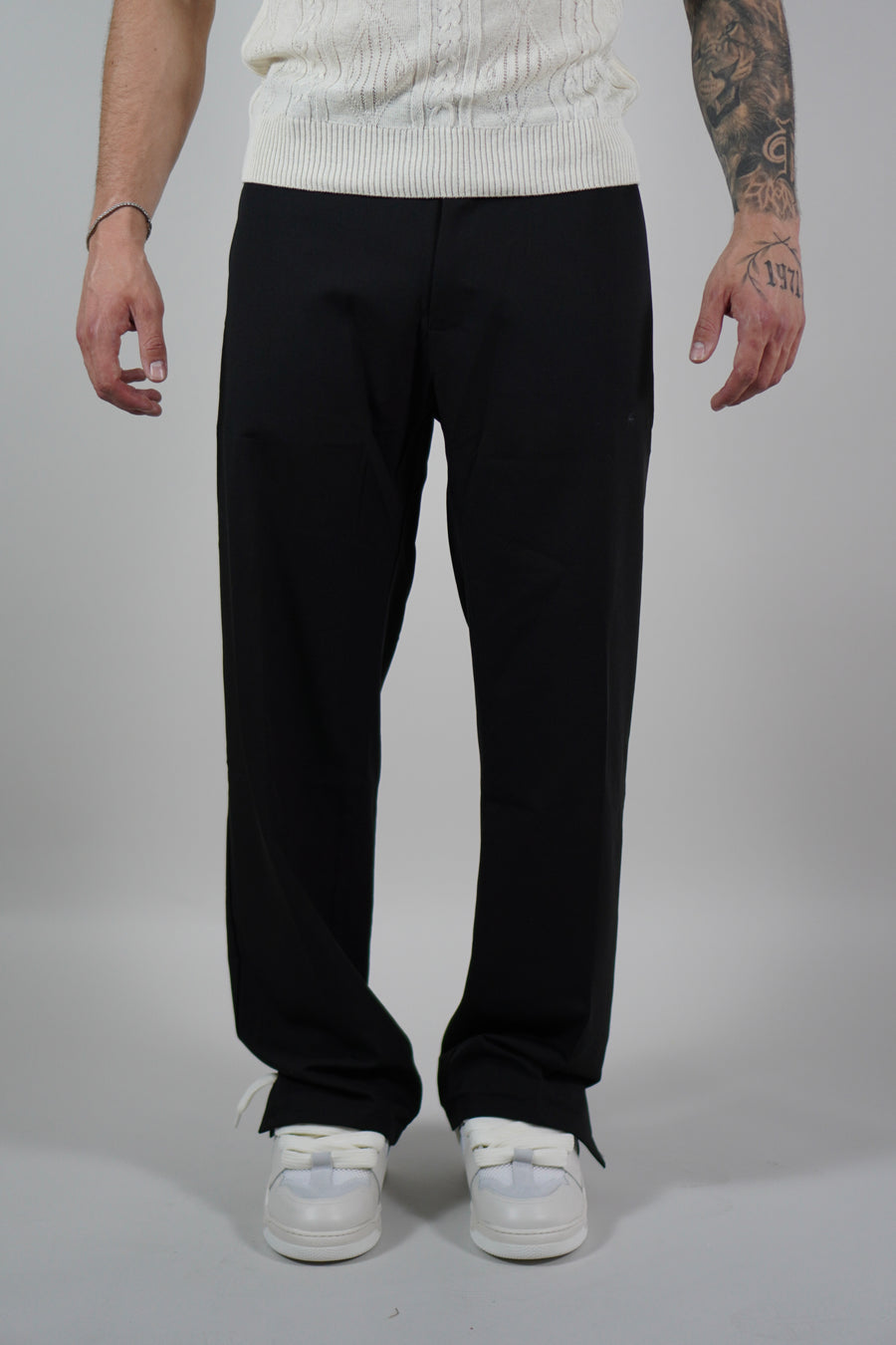 Pantalone Spacchetti Black