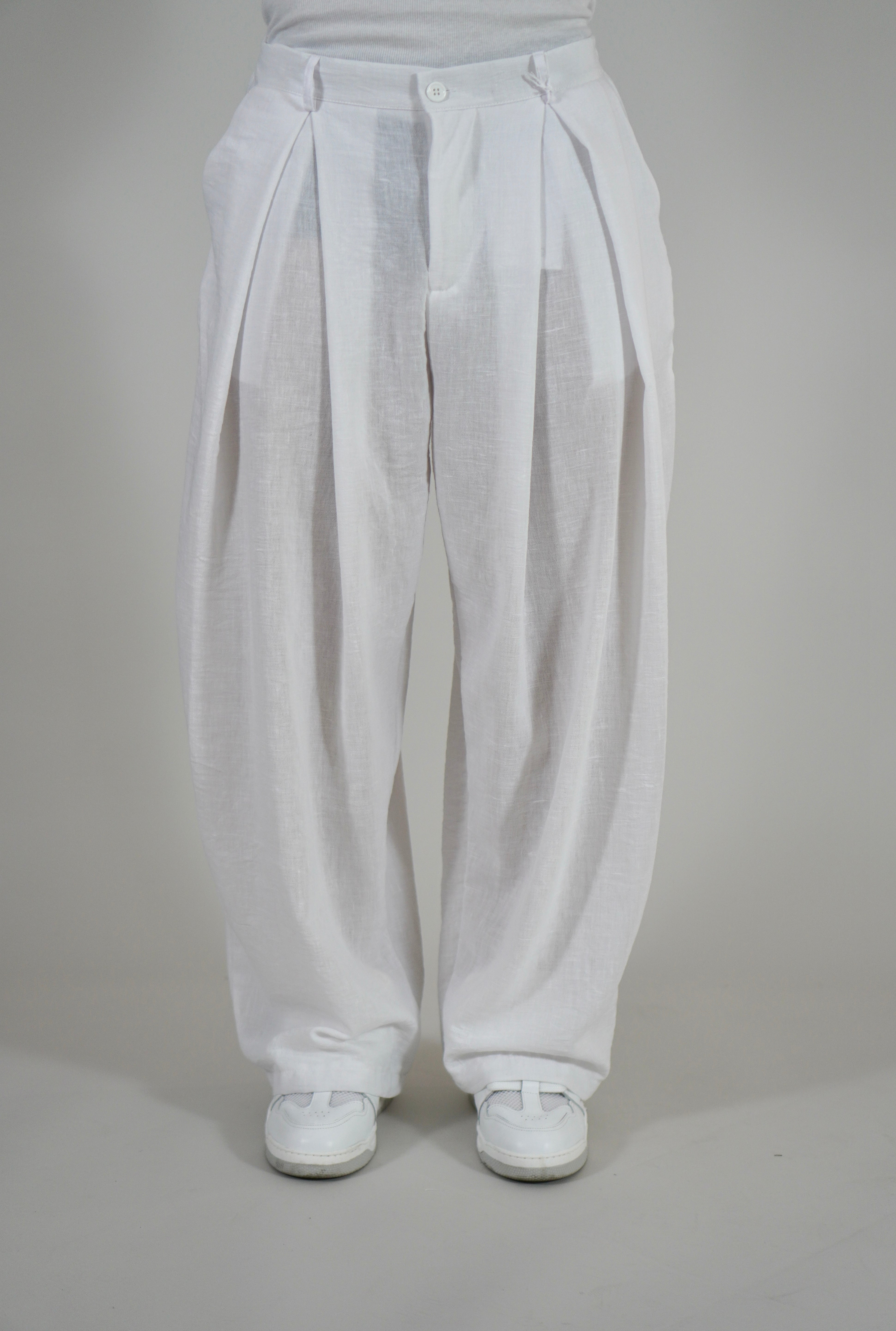 Pantalone Super Pencies Simil Lino White