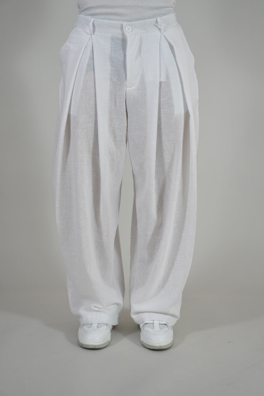 Pantalone Super Pencies Simil Lino White