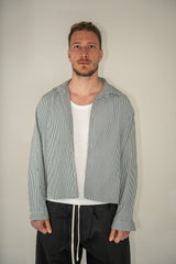 Camicia Righe Fini Black