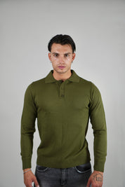 Polo Military Manica Lunga