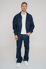 Giacca Raw Denim Zip