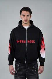Hoodie Flame Black