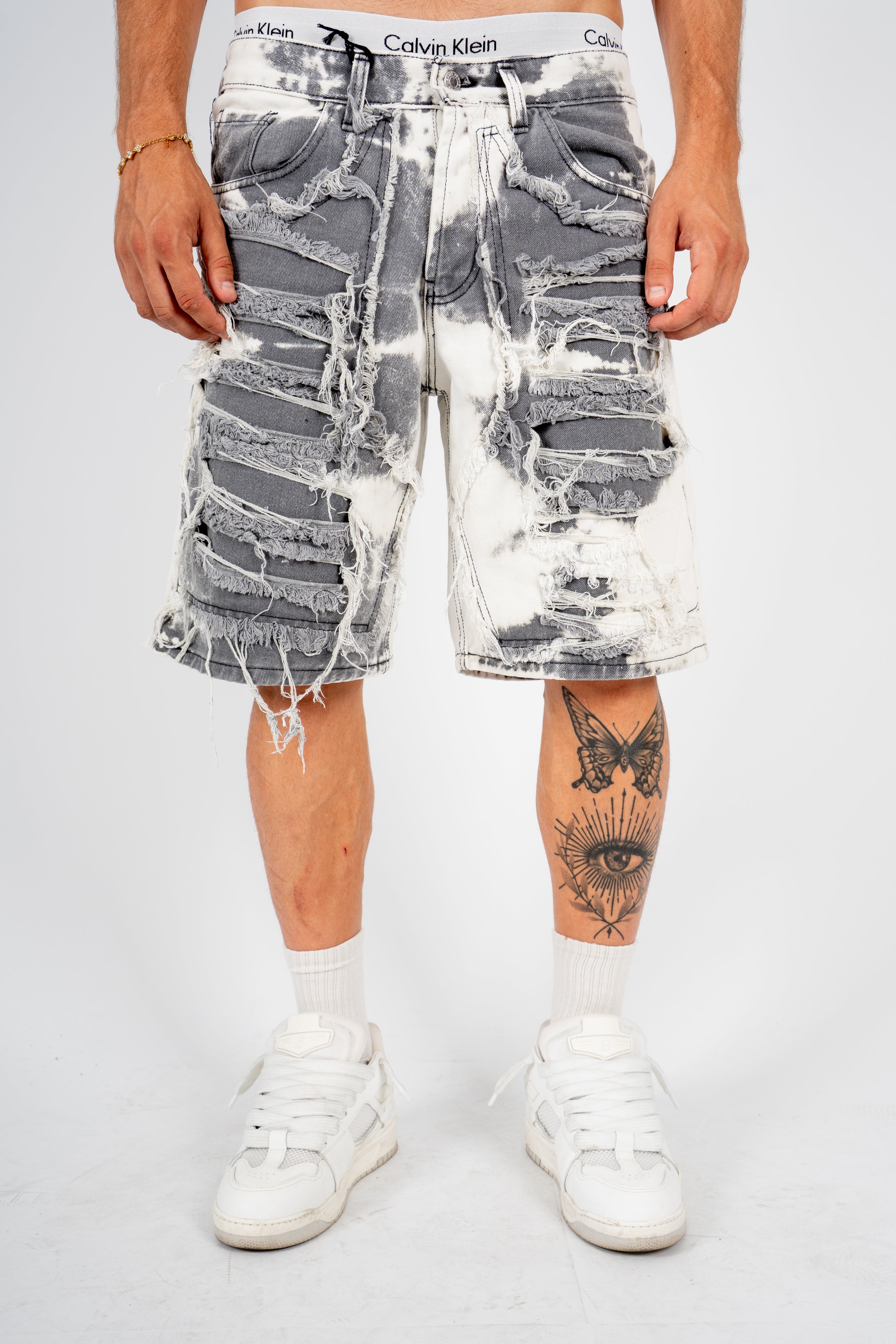 Jorts Ripped Grey