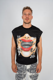 T-Shirt Smanicata Iron Mouth Black