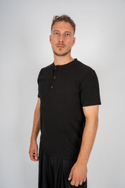 T-Shirt Serafino Nera