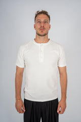 T-Shirt Serafino Bianca