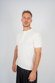 T-Shirt Serafino Bianca