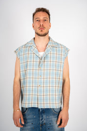 Camicia Smanicata Quadri (4 colori)