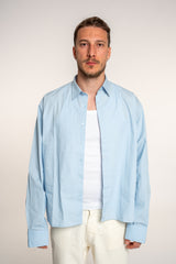 Camicia Essential Crop Sky