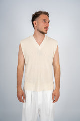 Polo Smanicata Scollo a V (3 colori)