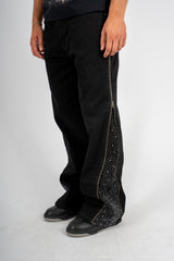 Jeans Bootcut Brillant Zip